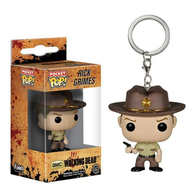 The Walking Dead Funko Pocket Negan, Daryl and Rick Keychain