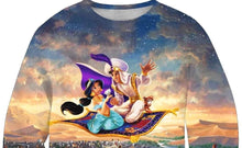 Load image into Gallery viewer, Aladdin Prince with Jasmine on Magic Sweatshirt Unisex