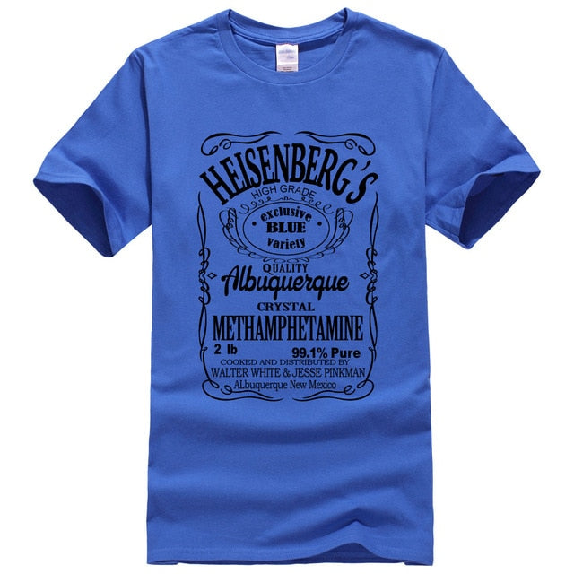 Breaking Bad Heisenberg Black Letters T-Shirt Men