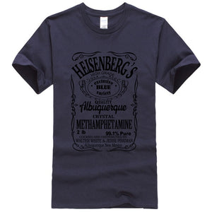 Breaking Bad Heisenberg Black Letters T-Shirt Men