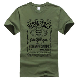 Breaking Bad Heisenberg Black Letters T-Shirt Men