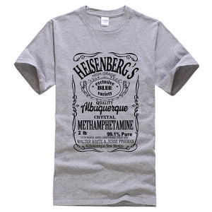 Breaking Bad Heisenberg Black Letters T-Shirt Men