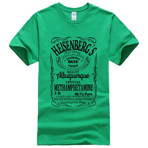 Breaking Bad Heisenberg Black Letters T-Shirt Men