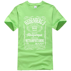 Breaking Bad Heisenberg White Letters T-Shirt Men