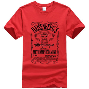 Breaking Bad Heisenberg Black Letters T-Shirt Men