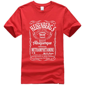 Breaking Bad Heisenberg White Letters T-Shirt Men