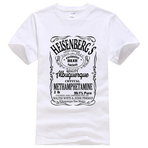 Breaking Bad Heisenberg Black Letters T-Shirt Men