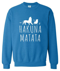 The Lion King Hakuna Matata Diferent Colors Sweatshirt Men