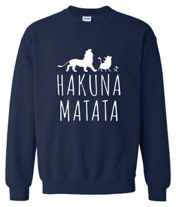 The Lion King Hakuna Matata Diferent Colors Sweatshirt Men