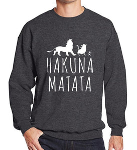 The Lion King Hakuna Matata Diferent Colors Sweatshirt Men