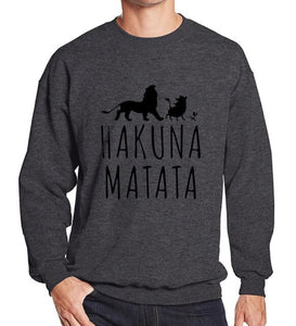 The Lion King Hakuna Matata Diferent Colors Sweatshirt Men