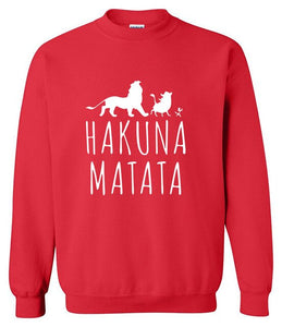 The Lion King Hakuna Matata Diferent Colors Sweatshirt Men