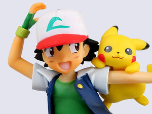 Pokemon Ash Ketchum with Pikachu and Charmander Anime Figures