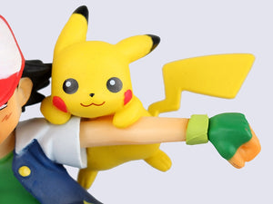 Pokemon Ash Ketchum with Pikachu and Charmander Anime Figures