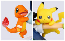 Load image into Gallery viewer, Pokemon Ash Ketchum with Pikachu and Charmander Anime Figures