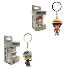 Load image into Gallery viewer, One Piece Funko Pocket Monkey D. Luffy and Trafalgar Law Keychain