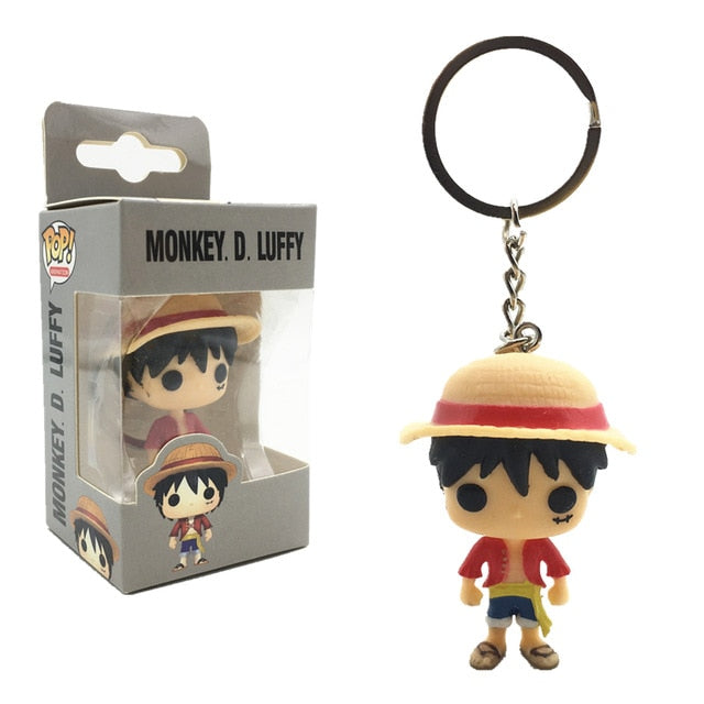 One Piece Funko Pocket Monkey D. Luffy and Trafalgar Law Keychain