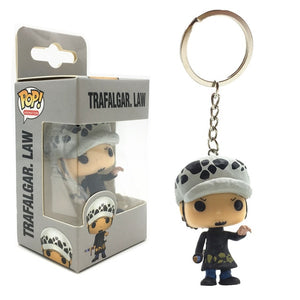 One Piece Funko Pocket Monkey D. Luffy and Trafalgar Law Keychain