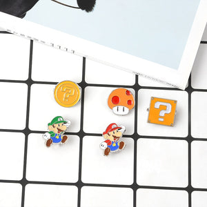 Super Mario 9 Diferent Types Brooch Pins