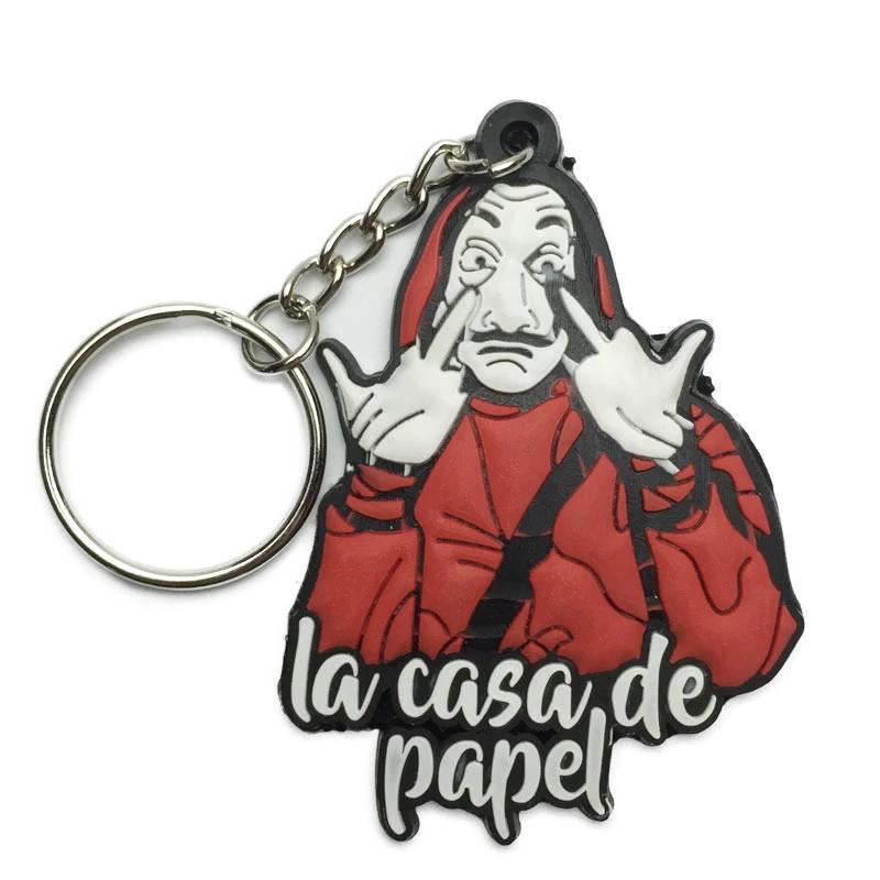 Money Heist Dali Mask Keychain