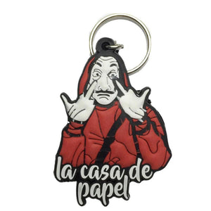 Money Heist Dali Mask Keychain