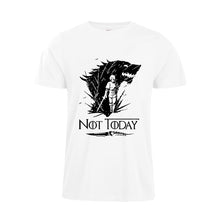 Load image into Gallery viewer, Game Of Thrones Arya Stark Not Today Black Logo T-Shirt Men