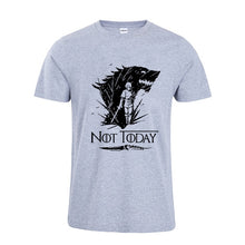 Load image into Gallery viewer, Game Of Thrones Arya Stark Not Today Black Logo T-Shirt Men