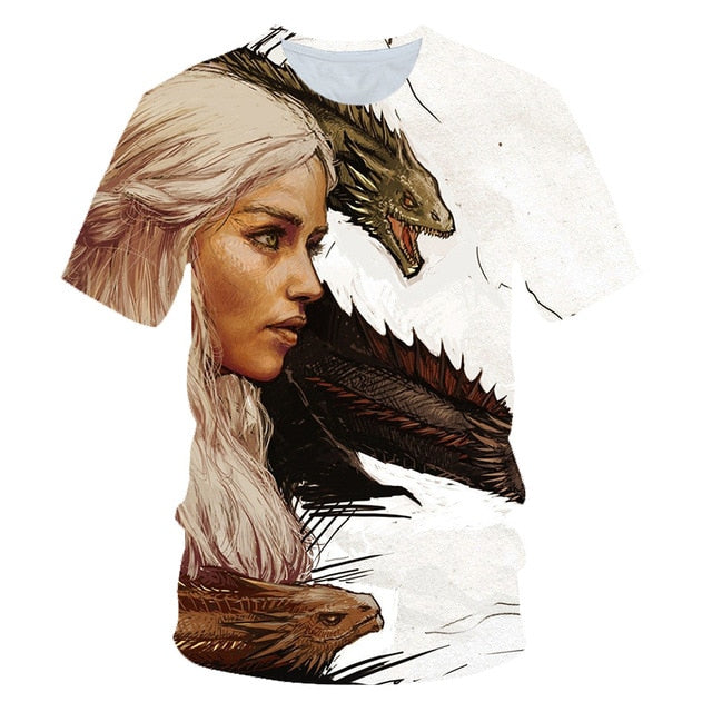 Game of Thrones Khaleesi Picture T-Shirt Men