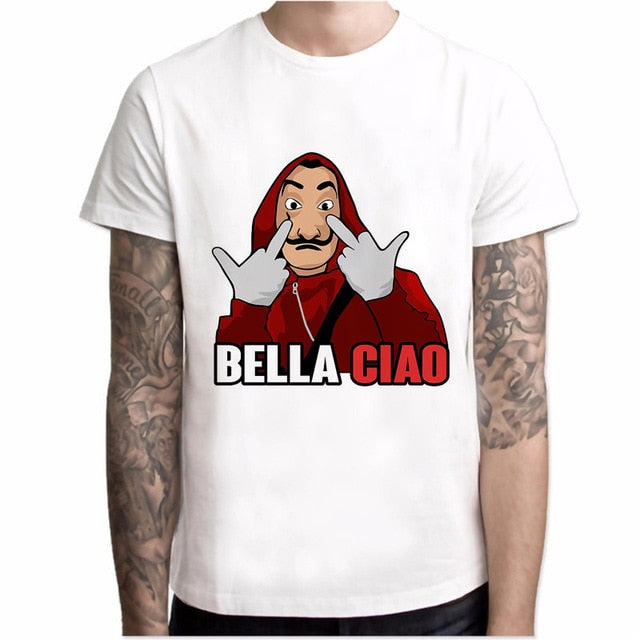 Money Heist Dali Mask Bella Ciao T-Shirt Men