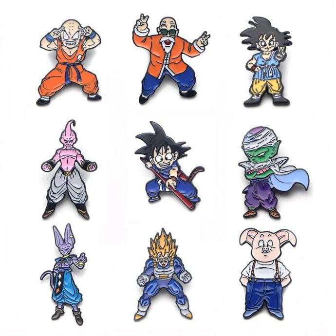 Dragon Ball Z 15 Diferent Models Brooch Pins