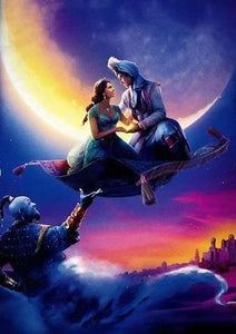 Aladdin and Jasmine with Magic Carpet 2019 New Summer T-Shirt Men