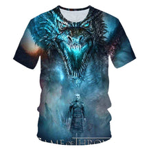 Load image into Gallery viewer, Game of Thrones Dragon and Night King T-Shirt Men