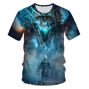 Game of Thrones Dragon and Night King T-Shirt Men