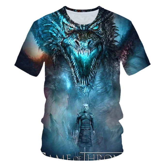 Game of Thrones Dragon and Night King T-Shirt Men