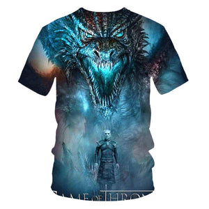 Game of Thrones Dragon and Night King T-Shirt Men