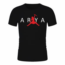 Load image into Gallery viewer, Game Of Thrones Arya Stark White Letter T-Shirt Men