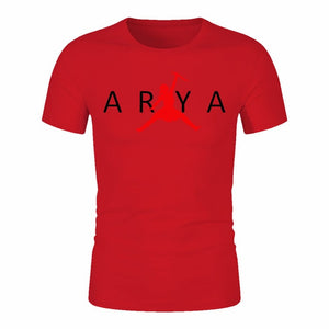 Game Of Thrones Arya Stark Black Letter T-Shirt Men