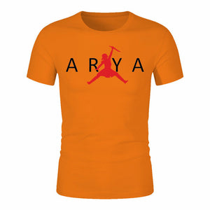 Game Of Thrones Arya Stark Black Letter T-Shirt Men