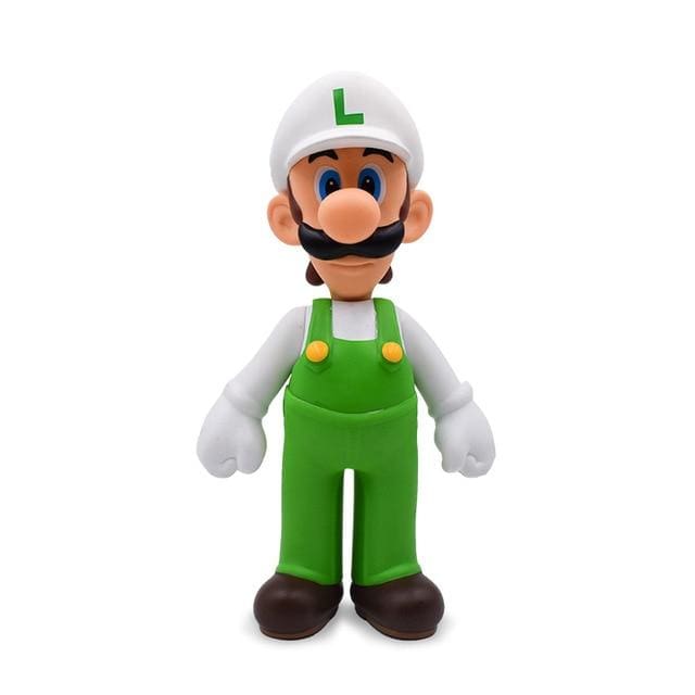 Super Mario Bros Figure: Luigi white Model Collection Action Figure - Video Games