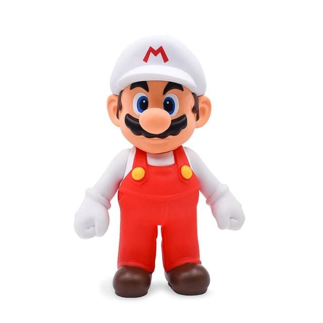 Super Mario Bros Figure: Mario white Model Collection Action Figure - Video Games