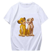 Load image into Gallery viewer, The Lion King Nala and Simba 2019 New summer T-Shirt Women